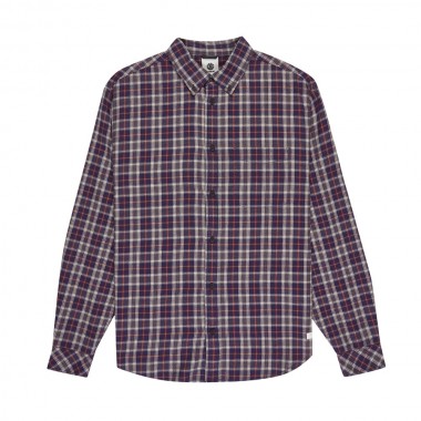 ELEMENT BUTTON DOWN REGULAR FLANNEL LS SHIRT TARTAN GRAYSTONE