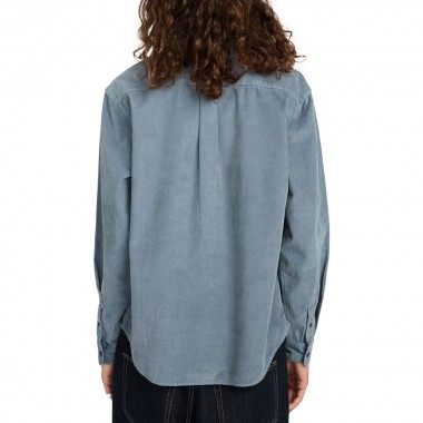 ELEMENT BUTTON DOWN REGULAR CORDUROY LS SHIRT BLUE MIRAGE