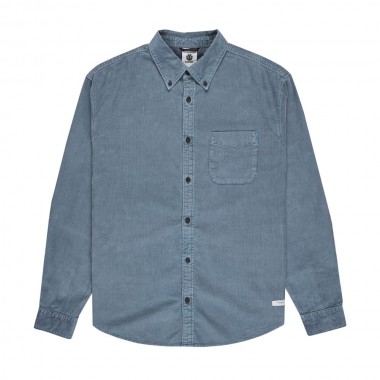 ELEMENT BUTTON DOWN REGULAR CORDUROY LS SHIRT BLUE MIRAGE