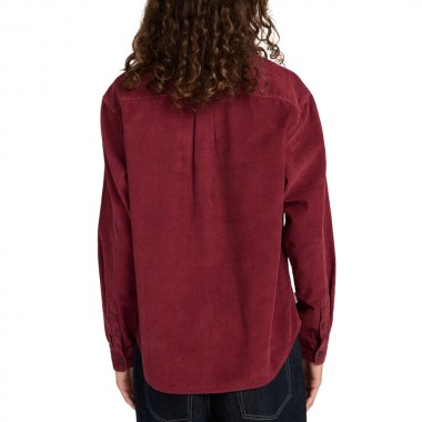 ELEMENT BUTTON DOWN REGULAR CORDUROY LS SHIRT ZINFANDEL