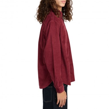 ELEMENT BUTTON DOWN REGULAR CORDUROY LS SHIRT ZINFANDEL