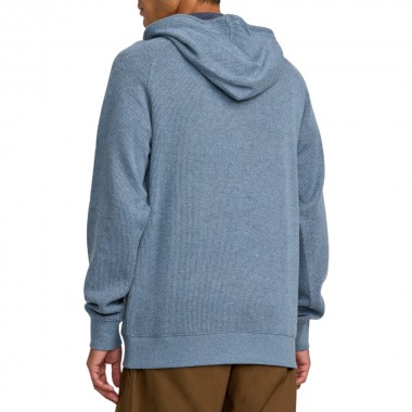 RVCA PORT PULLOVER 3 HOODIE VINTAGE NAVY HEATHER