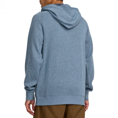 RVCA PORT PULLOVER 3 HOODIE VINTAGE NAVY HEATHER