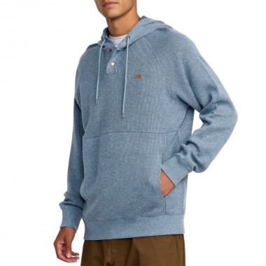RVCA PORT PULLOVER 3 HOODIE VINTAGE NAVY HEATHER