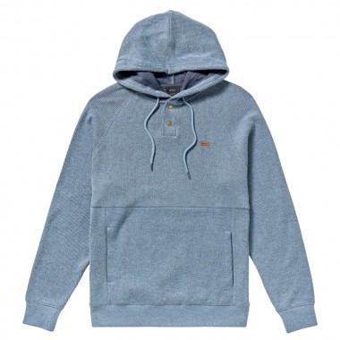 RVCA PORT PULLOVER 3 HOODIE VINTAGE NAVY HEATHER