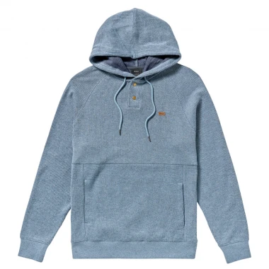 RVCA PORT PULLOVER 3 HOODIE VINTAGE NAVY HEATHER