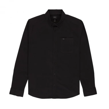 RVCA THATLL DO STRETCH LS WOVEN SHIRT BLACK