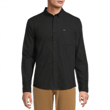 RVCA THATLL DO STRETCH LS WOVEN SHIRT BLACK