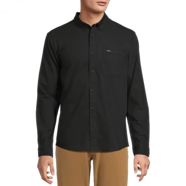 RVCA THATLL DO STRETCH LS WOVEN SHIRT BLACK