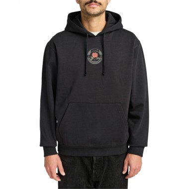 RVCA ROSES POSTER HOODIE BLACK