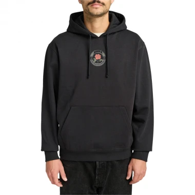 RVCA ROSES POSTER HOODIE BLACK