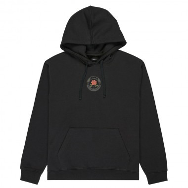 RVCA ROSES POSTER HOODIE BLACK
