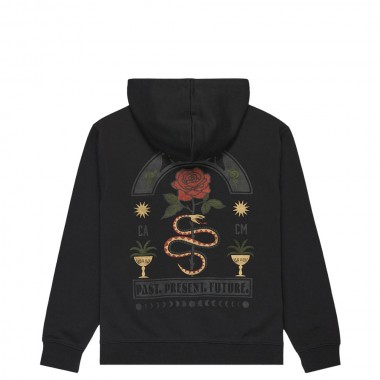 RVCA ROSES POSTER HOODIE BLACK