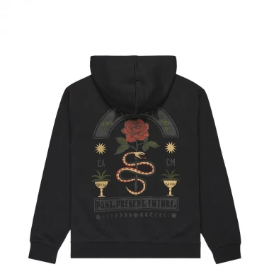 RVCA ROSES POSTER HOODIE BLACK
