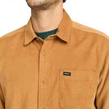 RVCA FREEMAN CORD II LS SHIRT CAM