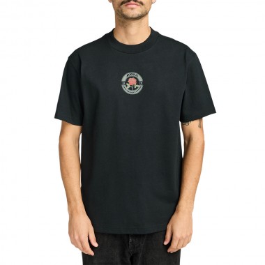 RVCA ROSES POSTER T-SHIRT BLACK