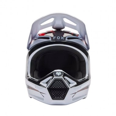 FOX V1 KAIROS HELMET WHITE/FLUORESCENT RED