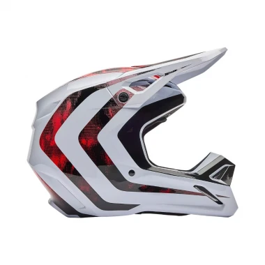 FOX V1 KAIROS HELMET WHITE/FLUORESCENT RED
