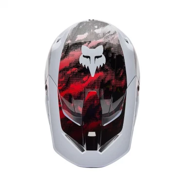 FOX V1 KAIROS HELMET WHITE/FLUORESCENT RED