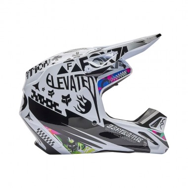 FOX V1 IMAGE COSMO HELMET WHITE/BLACK