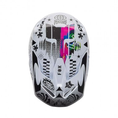 FOX V1 IMAGE COSMO HELMET WHITE/BLACK