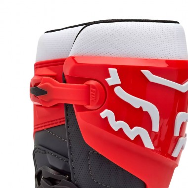 FOX COMP BOOTS WHITE/FLUORESCENT RED