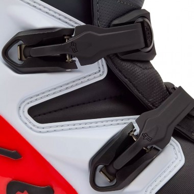 FOX COMP BOOTS WHITE/FLUORESCENT RED