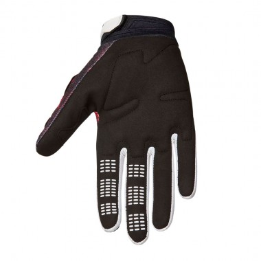 FOX 180 KAIROS GLOVES WHITE/FLUORESCENT RED