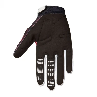 FOX 180 KAIROS GLOVES WHITE/FLUORESCENT RED
