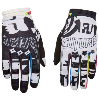 FOX 180 IMAGE COSMO GLOVES WHITE/BLACK