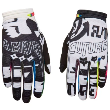 FOX 180 IMAGE COSMO GLOVES WHITE/BLACK