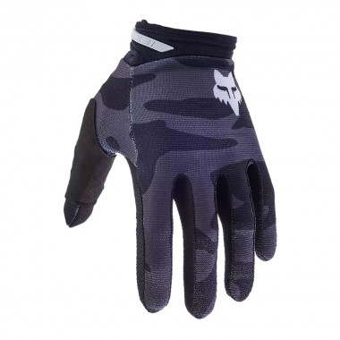 FOX 180 BNKR GLOVES BLACK CAMO