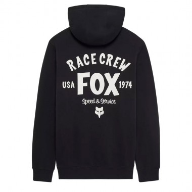 FOX SLOGAN HOODIE BLACK