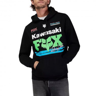 FOX X KAWASAKI HOODIE BLACK