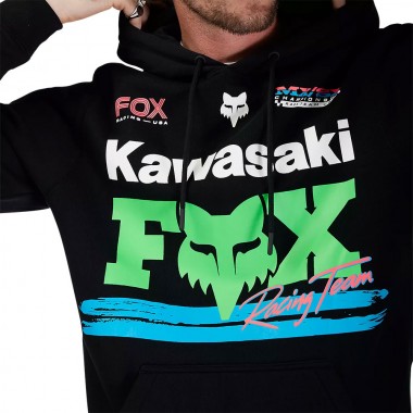 FOX X KAWASAKI HOODIE BLACK