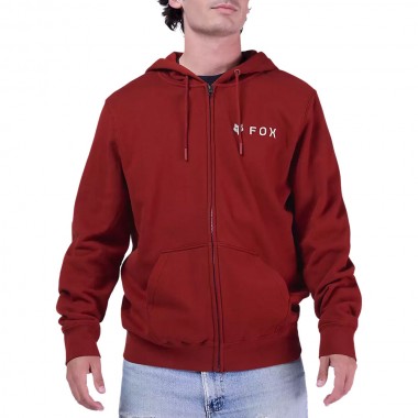 FOX ABSOLUTE ZIP HOODIE RUST