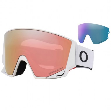 OAKLEY FLOW SCAPE M SNOW GOGGLES MT WHT/PR SAGE GOLD & ICED IR