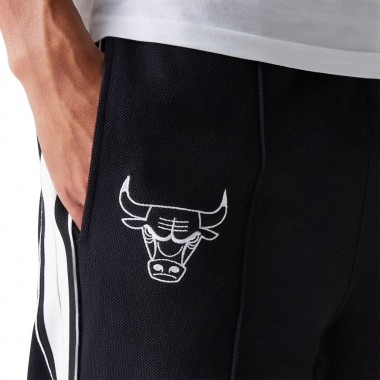 NEW ERA NBA CHICAGO BULLS OUTLINE TRACK PANTS BLACK