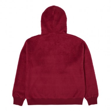 HUF CORSO HEAVYWEIGHT FLEECE ZIP HOODIE BERRY