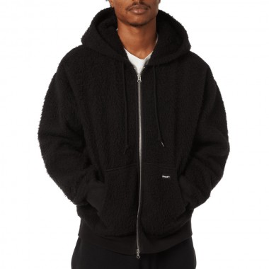 HUF CORSO HEAVYWEIGHT FLEECE ZIP HOODIE BLACK