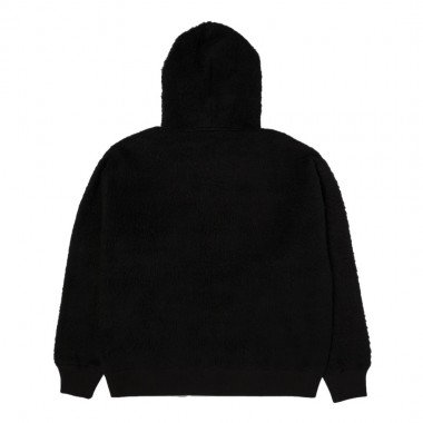 HUF CORSO HEAVYWEIGHT FLEECE ZIP HOODIE BLACK