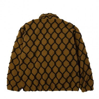 HUF BREAKTHROUGH HIGH PILE FLEECE JACKET MOSS