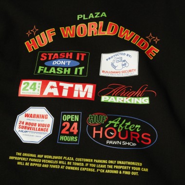 HUF PROMO HOODIE BLACK