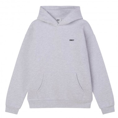 OBEY BOLD ICON EXTRA HEAVY HOODIE ASH GREY