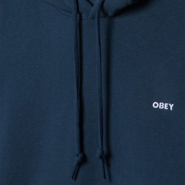 OBEY ESTABLISHED WORKS BOLD HOODIE II DARK DENIM