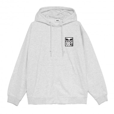 OBEY EYES ICON HOODIE HEATHER GREY
