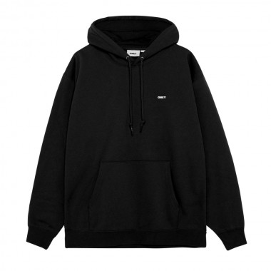 OBEY WORLD IN FLAMES HOODIE BLACK