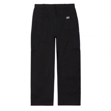 OBEY BIG TIMER CARPENTER PANTS BLACK FADED WASH