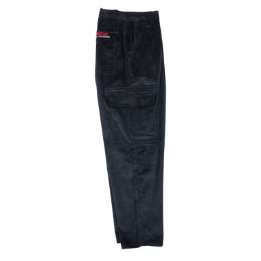 BEE UNUSUAL BUGGY CARGO CORDUROY PANTS BLACK
