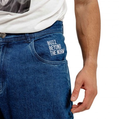 BEE UNUSUAL RELAXED JEANS WASHED DARK BLUE